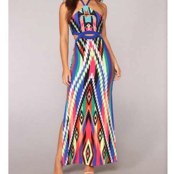 Fashion Nova Dresses & Skirts - NWT Fashion Nova Cartagena Maxi multicolored dress Fashion Nova Dresses & Skirts - NWT Fashion Nova Cartagena Maxi multicolored dress